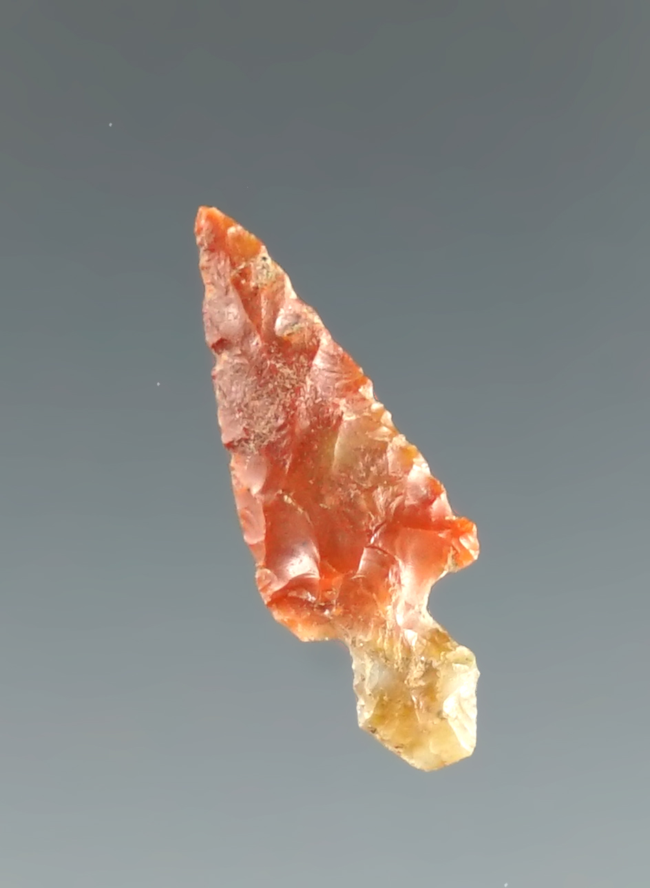 Beautiful color on this 7/8" Klickitat Dagger made from Agate. Columbia River, Washington.