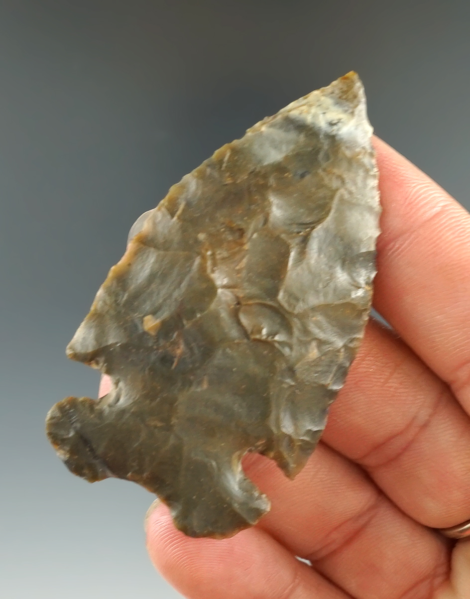 2 3/8" Big Sandy made from Sonora Flint, found in Indiana. Comes with a Davis COA.