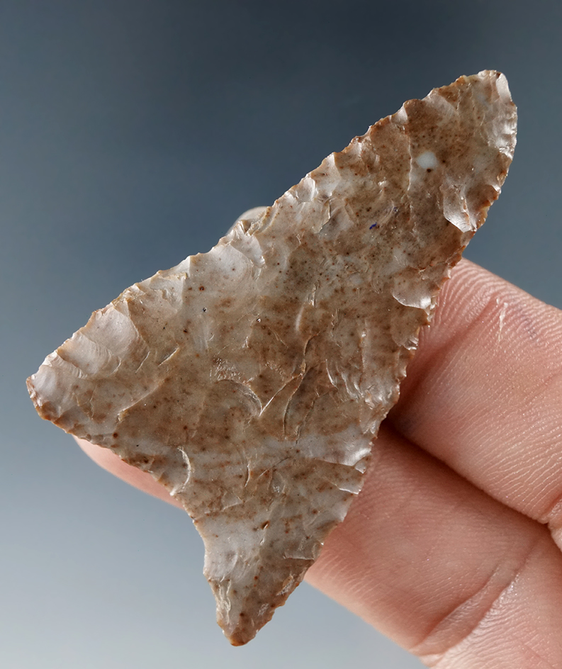 2" Columbia River Mule Ear Knife made from Brown Agate, John Day Rapids, Klickitat Co., Washington