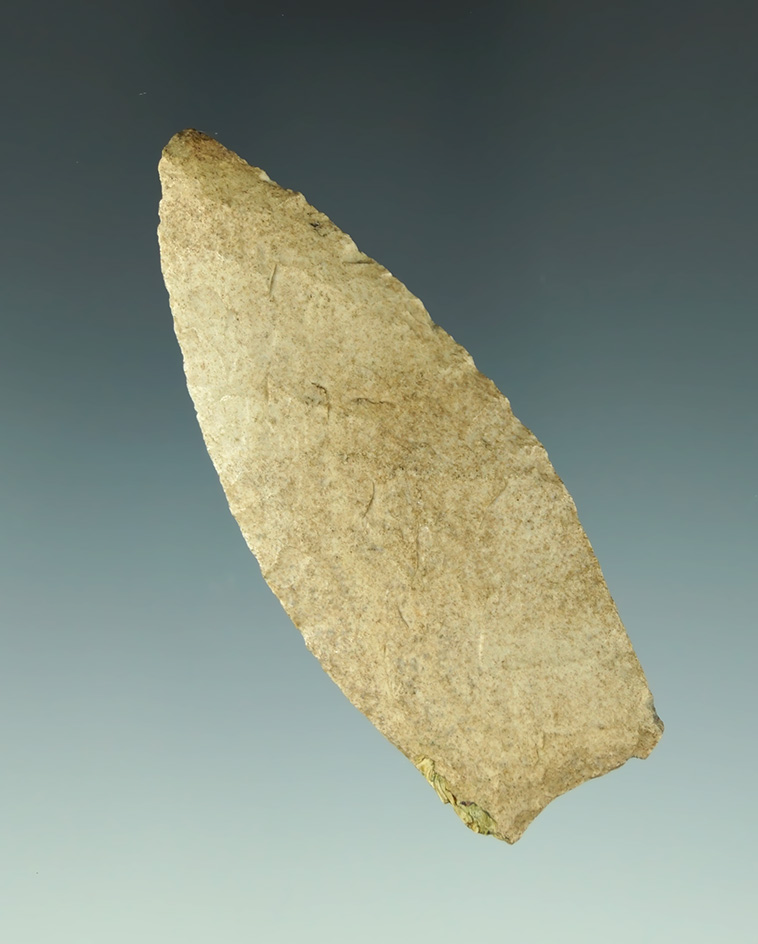 2 3/4" Agate Basin with nicely ground lower edges found in new Madrid Co.,  Missouri.