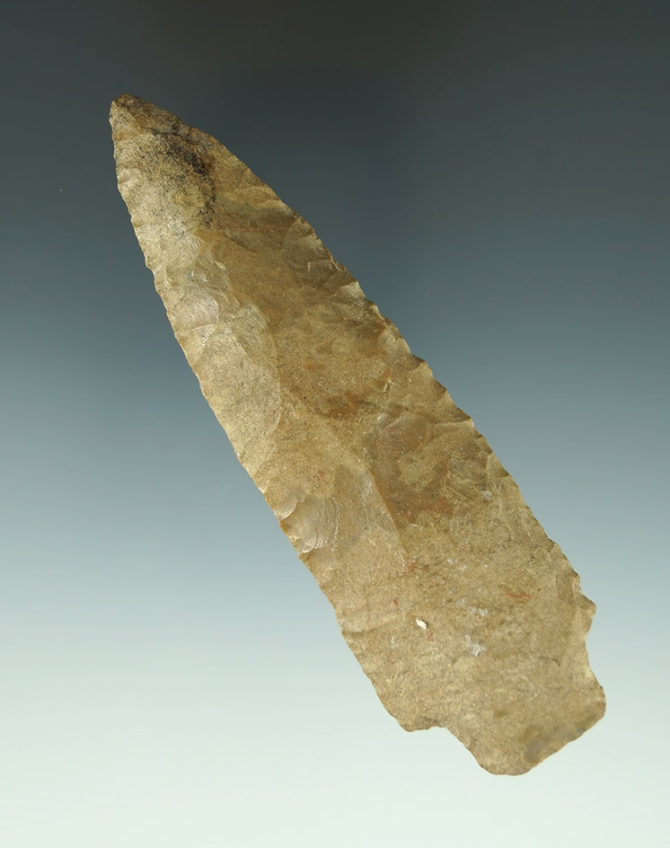 4 1/4" Benton found in Graves Co.,  Kentucky. Ex. Gary Noel. Dickey COA.