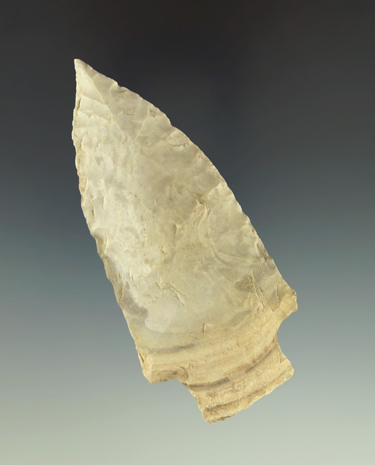 3 5/16" Stone Square Stem Knife found in Benton Co.,  Missouri. Meadows COA.