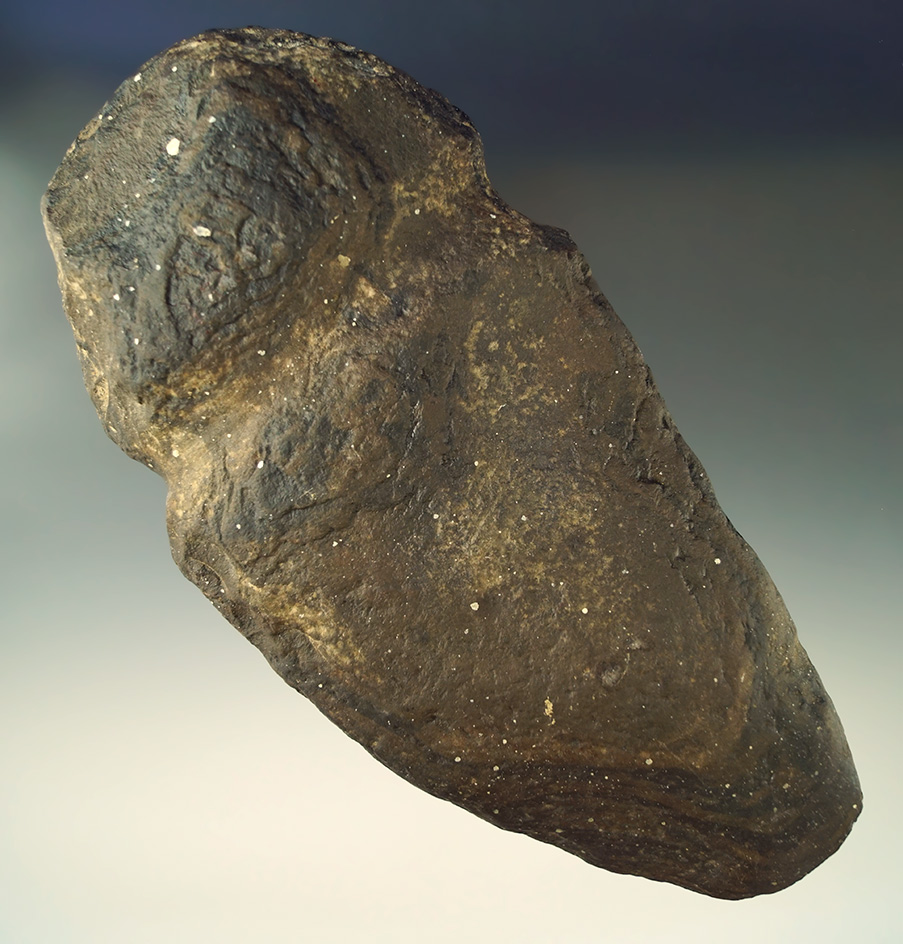 Very large 8 1/2" full grooved stone Axe found in Licking  Co.,  Ohio.