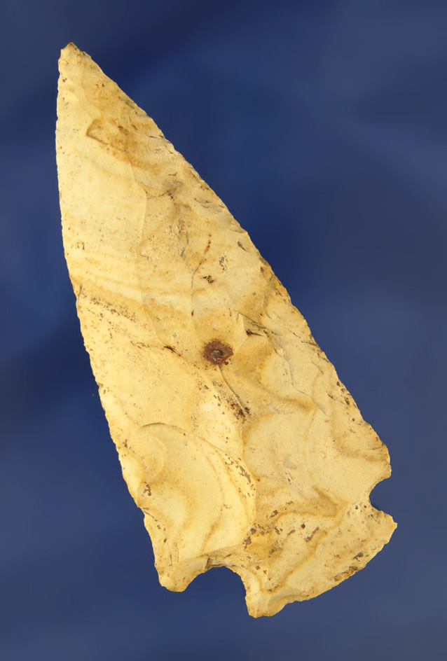 3 7/8" beautifully colored Archaic Cornernotch Knife.