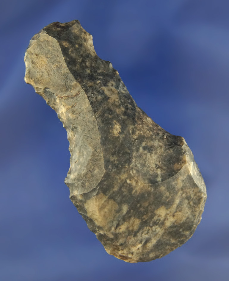 unique! 3 1/4" Paleo Uniface double ended knife/scraper found in Union Co.Ohio.