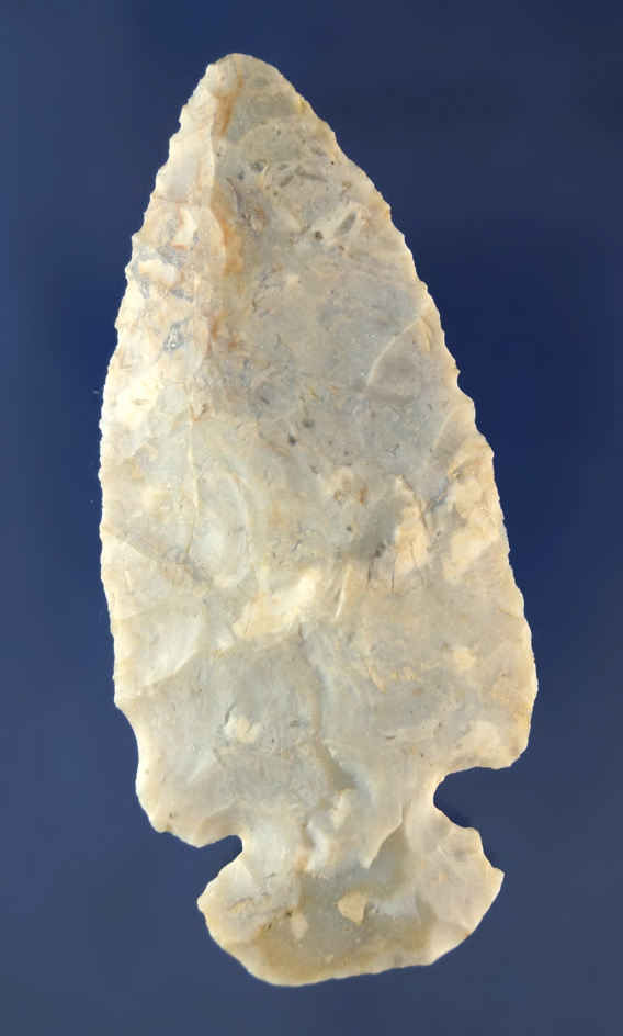 3" Flint Ridge Flint Dovetail found in Williams Co., Ohio.