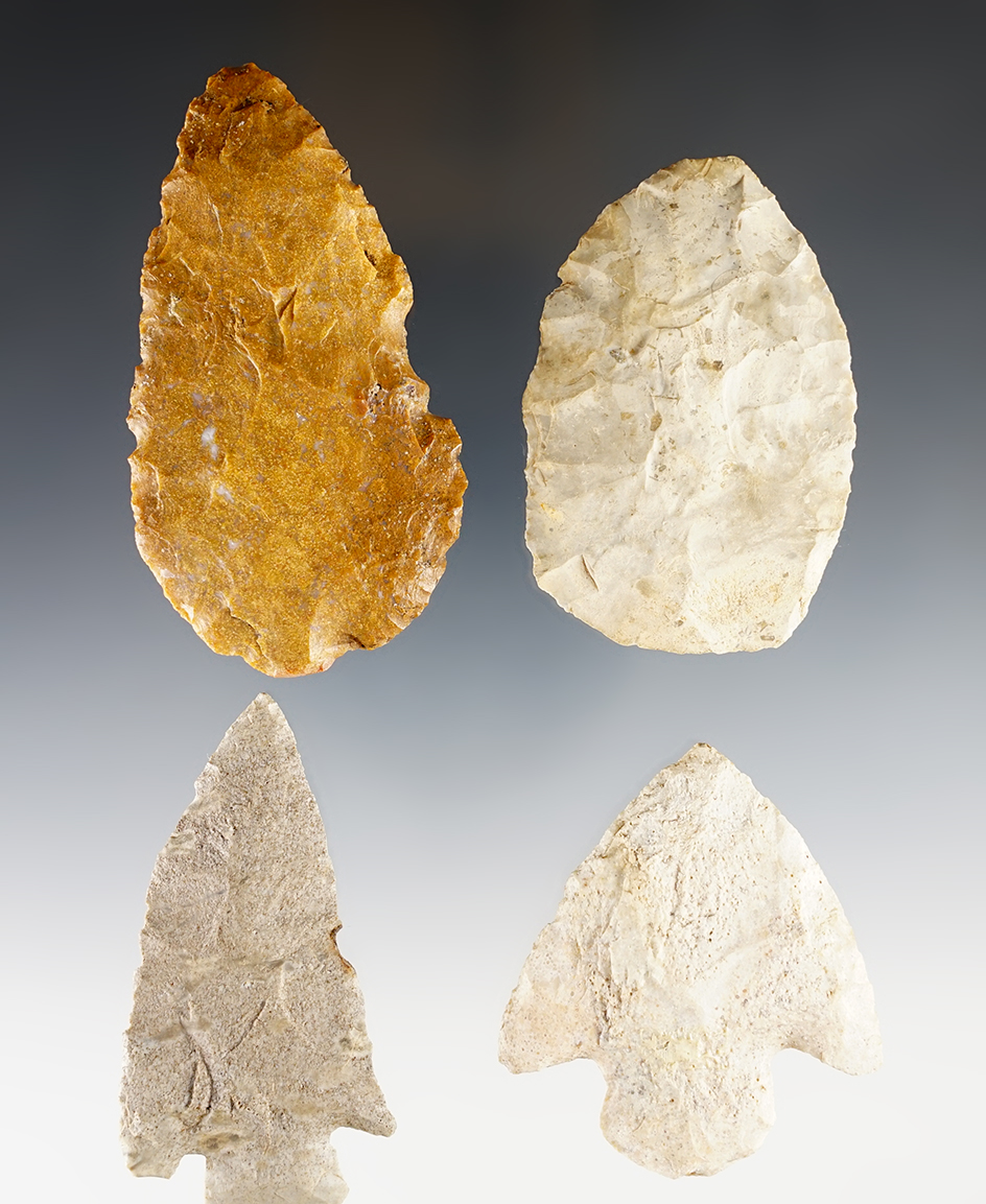 Set of 4 Midwest points in good condition. The largest is 3 3/16".