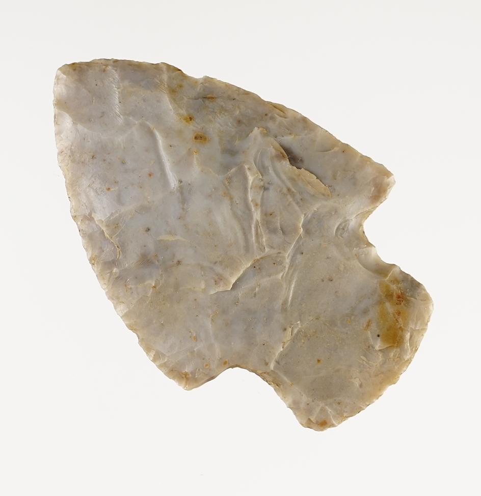 2 9/16" thin and well flaked Adena found in Perry Co., Ohio.