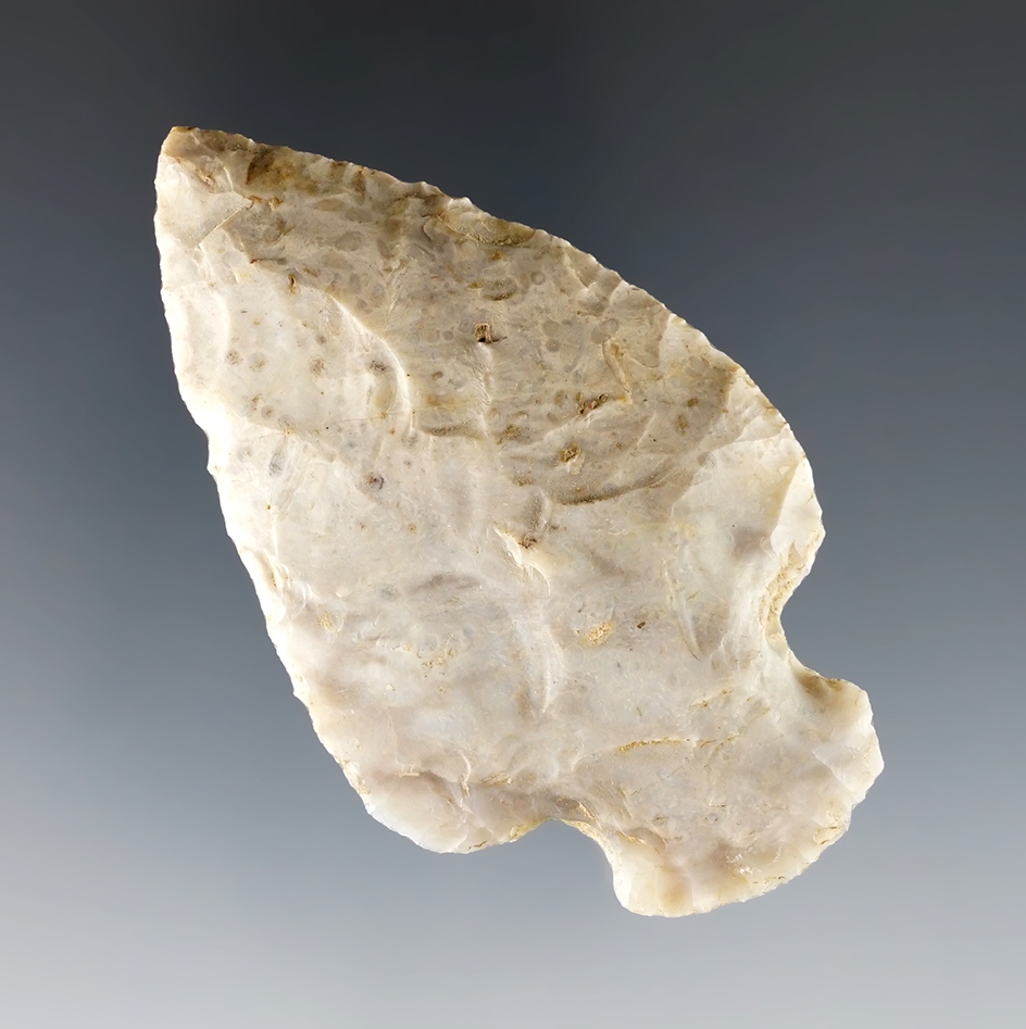 2 11/16" Flint Ridge Flint Hopewell Knife found in Ohio.