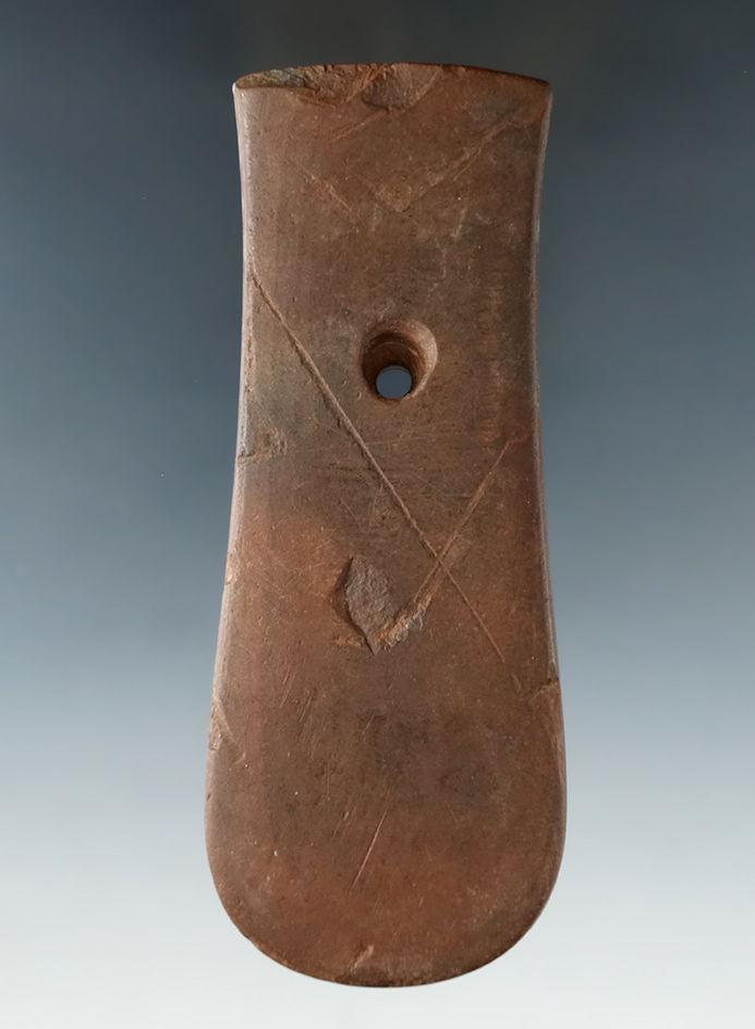 4 1/2" Adena Keyhole Pendant - Grape Grove, Ross Twp., Greene Co., Ohio.