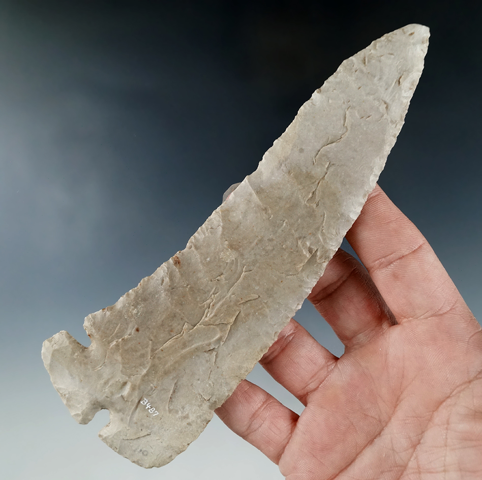 Highlight! 6" Corner Tang Knife found by Bill Elliott at Long's Fish Camp in Llano Co., Texas. Pictu