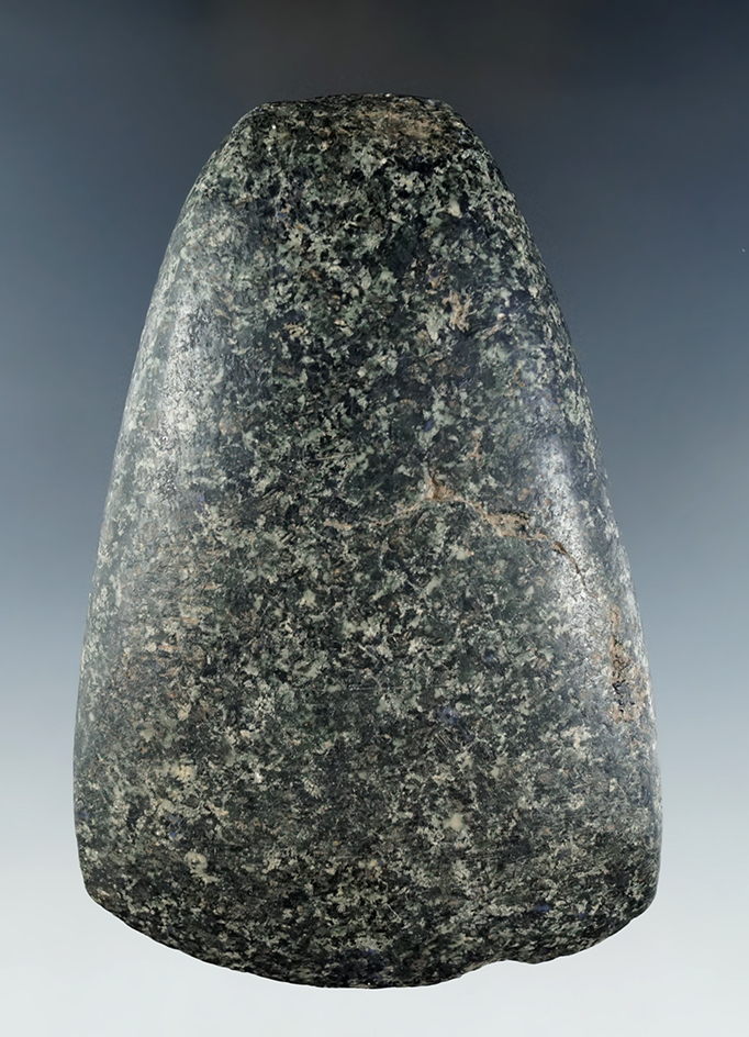 4 5/16" beautifully polished Hardstone Celt found in Ohio. One small nick to bit that is ancient.