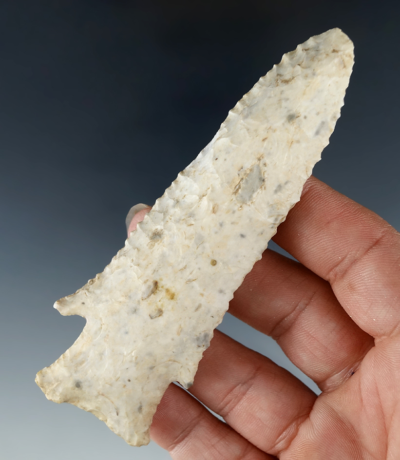 4" Hardin that is nicely Beveled with great edge serrations found in Cooper Co., Missouri