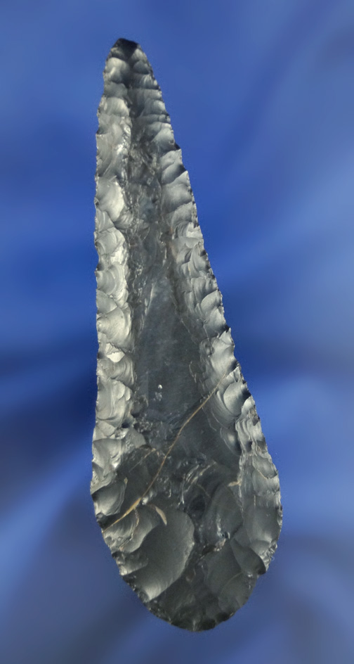 3 5/16" Wahmuza Knife that is well flaked on both sides found in Oregon near the Columbia Rvr.