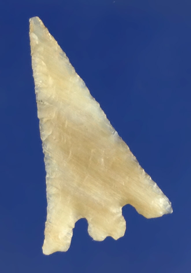 Exceptional! 1 1/4" Columbia Plateau split-stem with unique secondary notches on the wings.