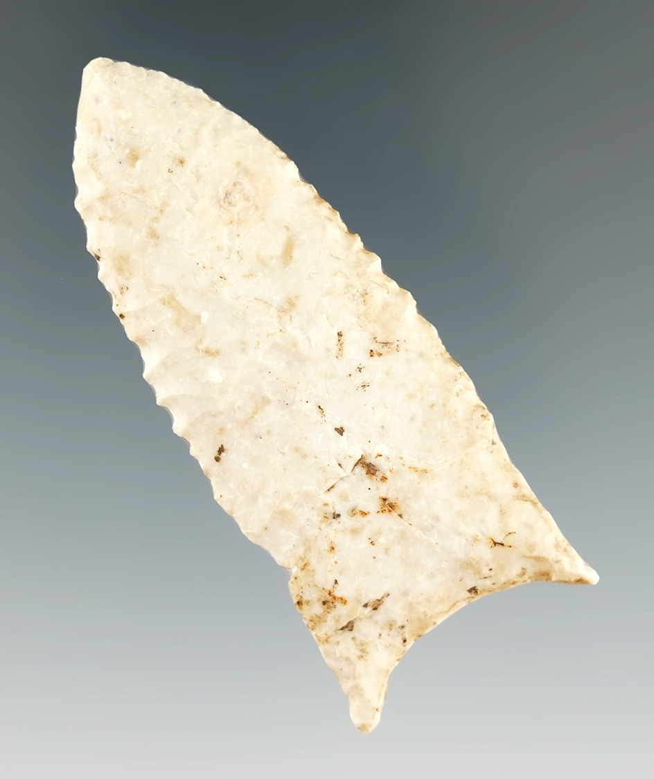 2 11/16" Holland made from Burlington Chert, found in Jersey Co., Illinois. Motley COA.