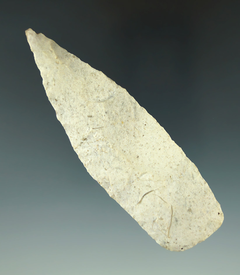 4 1/8" Lanceolate found in Illinois.