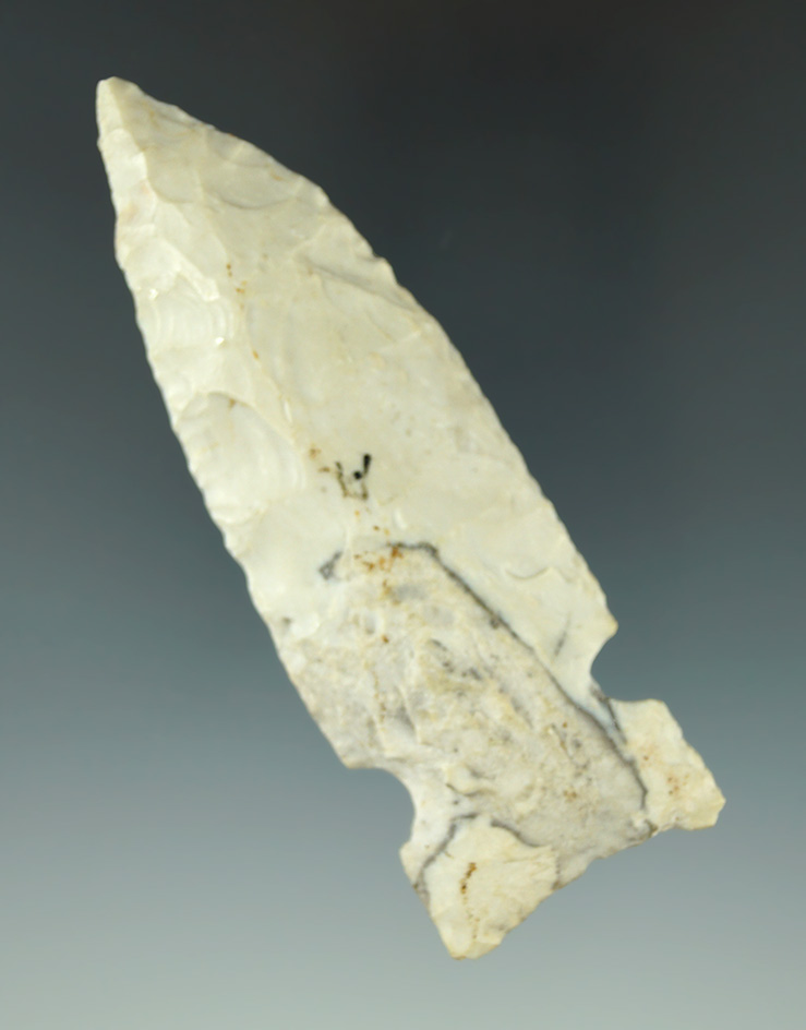 Classic style 3 3/4" Graham Cave found in Lincoln Co., Missouri. Ex. Jerry Dickey.