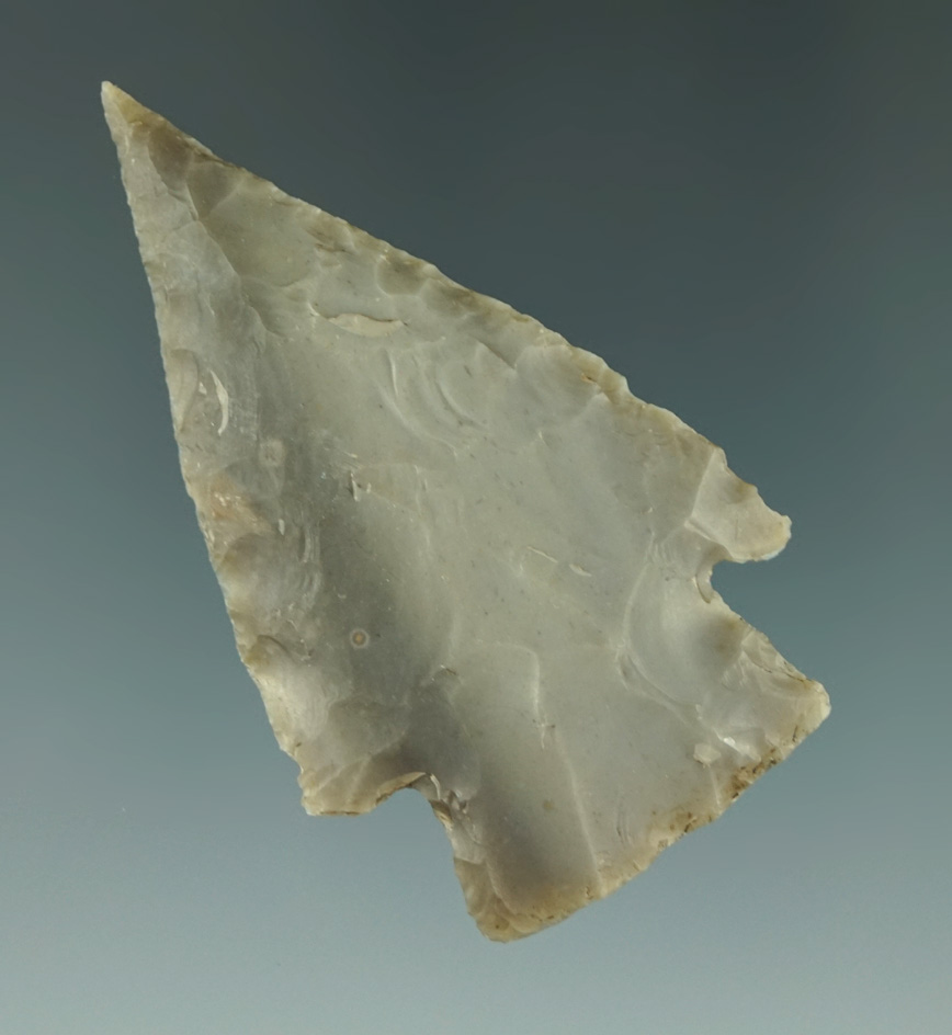 Museum Deaccession! 2 7/16" Castro point made from attractive material found in Texas.