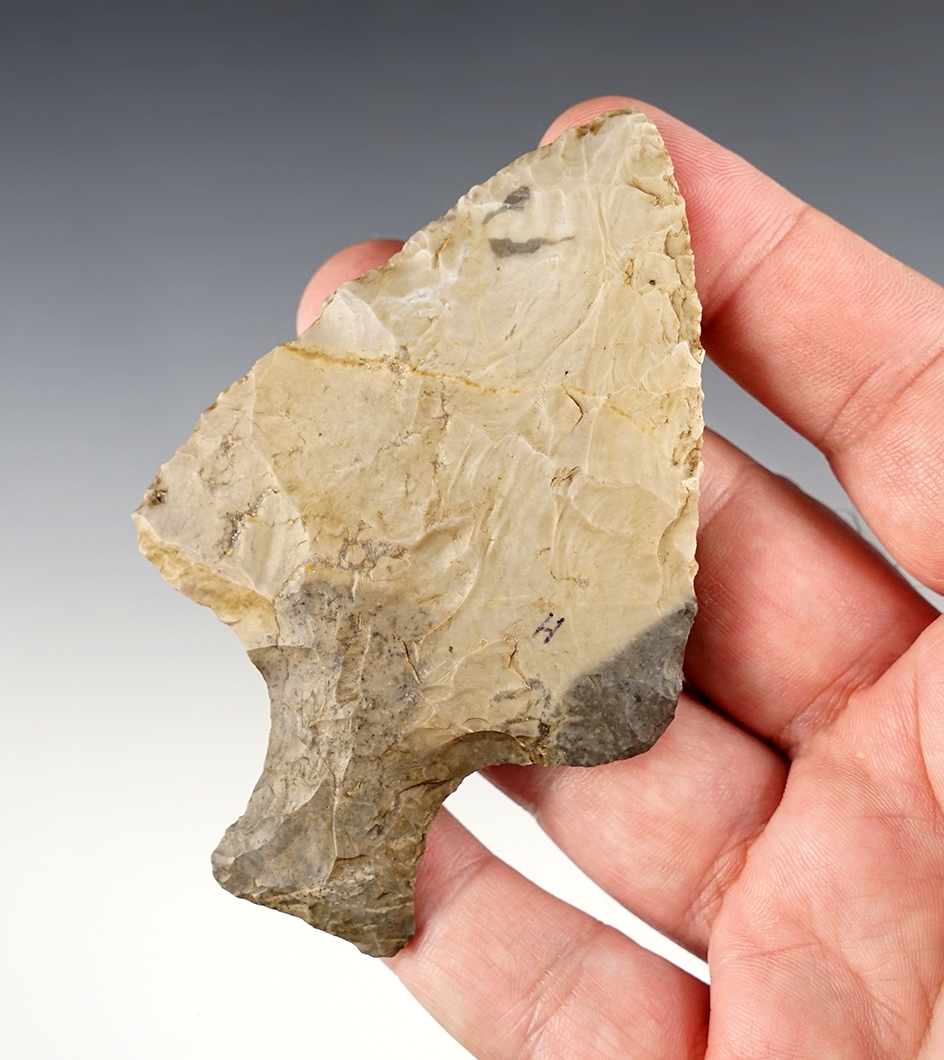 3 5/8" Ashtabula made from two-tone Coshocton Flint with great color. Ex. Wehrle, Hill. 