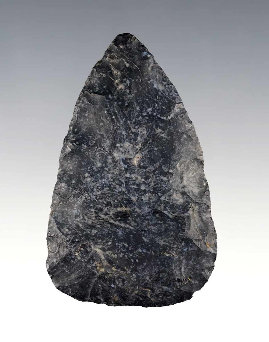 2 13/16" Cache Blade made from Coshocton Flint.  From the 1898 Holmes County Cache!