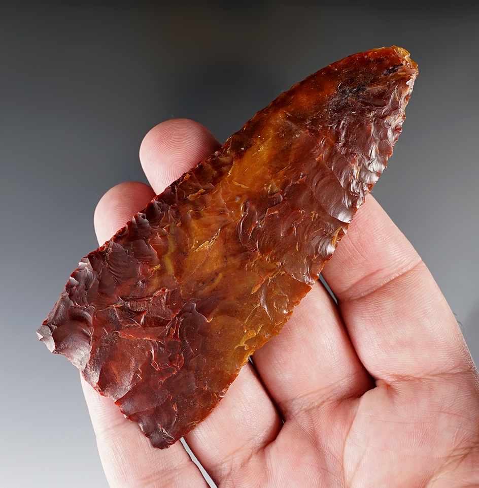 Exceptional! 4 1/8" Plateau Pentagonal with one small restoration spot  - comes with a Stermer COA.