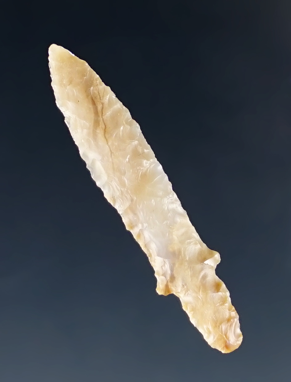 Exceptional flaking and style on this 1 1/4" perfectly flaked G-10 Klickitat Dagger - St. John, Oreg