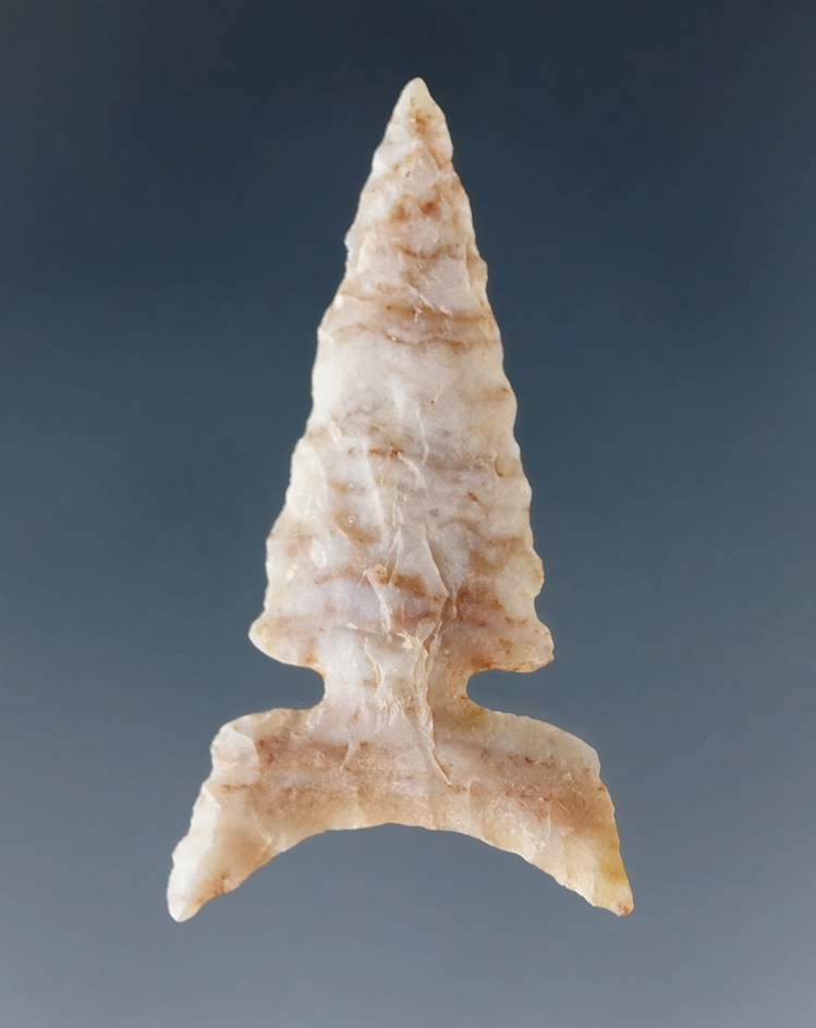 1 3/16" Alibates Flint Toyah found in Texas.