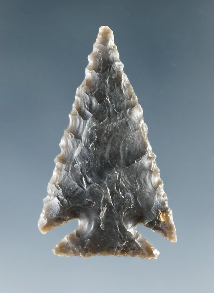 1 5/16" well made Cornernotch arrowhead found in Texas.