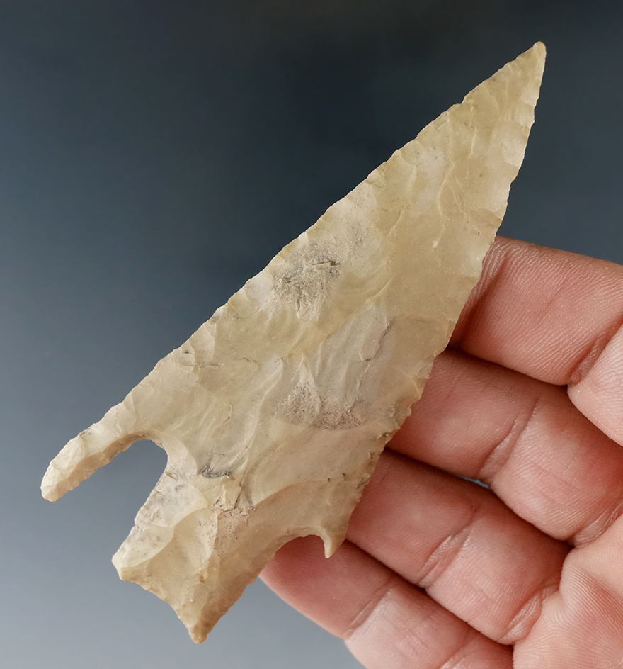 Exceptionally long ear on this 3 9/16" Texas Stemmed Knife.