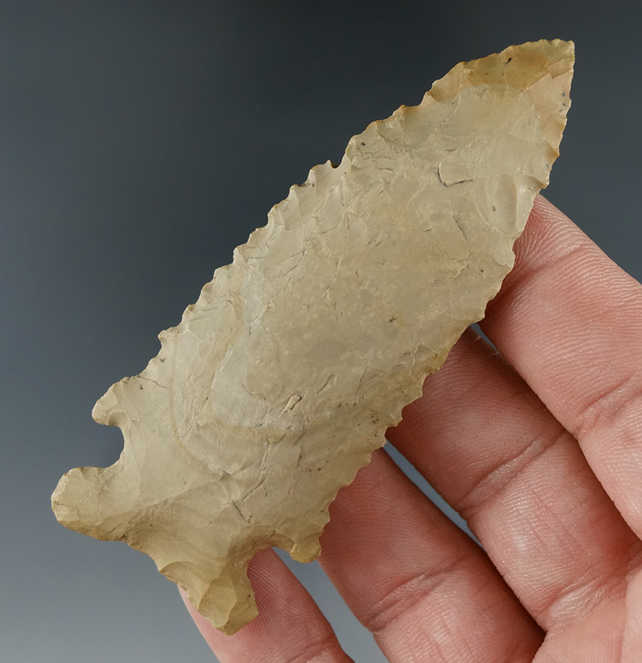 3 3/16" nicely serrated Stilwell found in Daviess Co., Kentucky