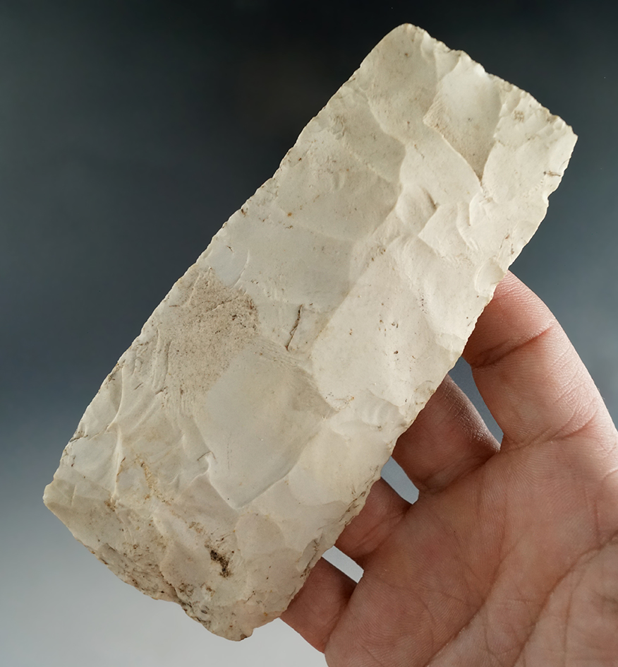 Large and nice! 4 3/4" Paleo Square Knife found in Pacific, Missouri.