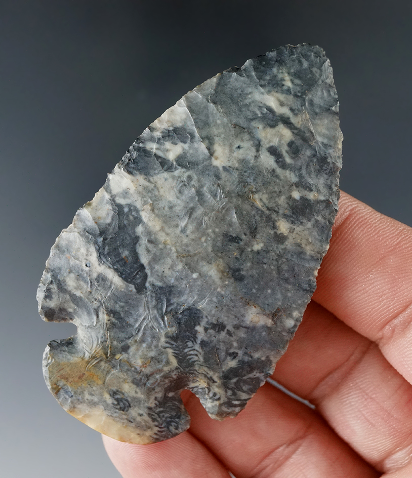 2 5/8" well made Coshocton Flint Dovetail found in Ohio by Ernie Good.