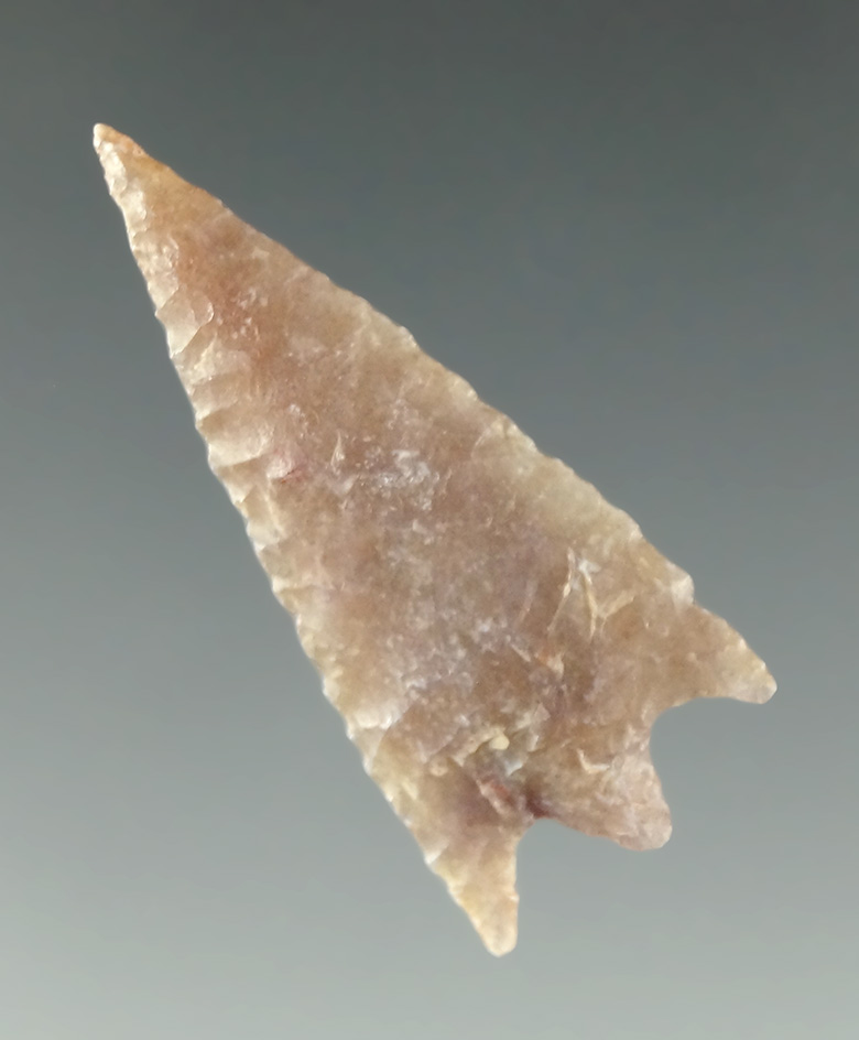 Nicely made 1 1/4" Bassett Point found in Comanche Co., Texas. Nice material.