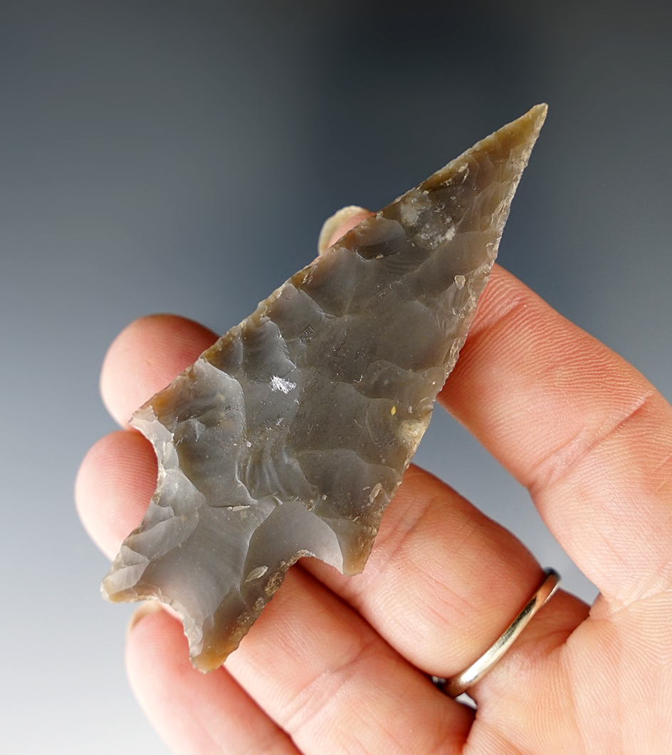 3" Pedernales found near the Lampasas River in Burnet Co., Texas. Ex. Bill Arnold Collection. COA.