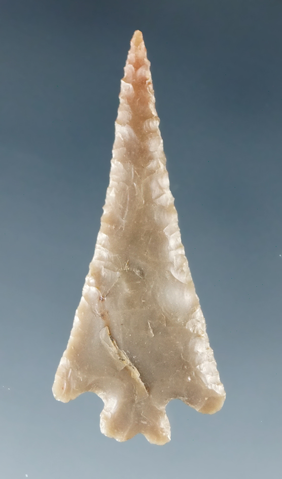 Exceptional! 1 3/8" Columbia Plateau Split Stem found in Washington. Ex. James Lindston collection.