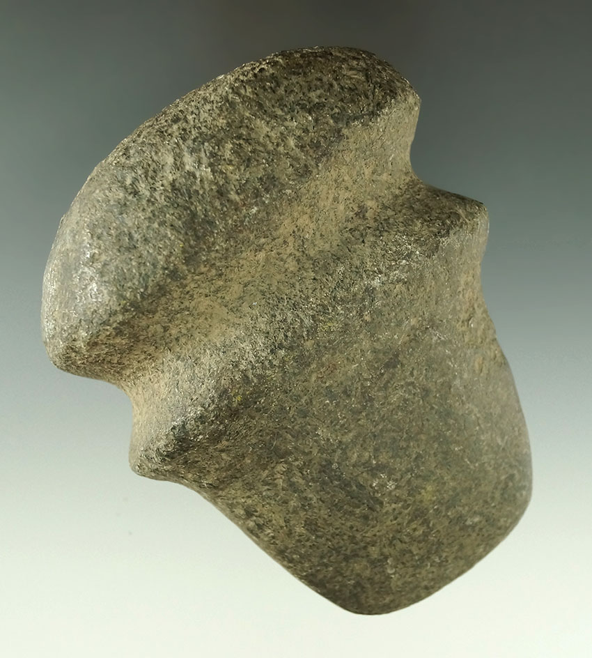 4 1/8" long classic style Miami River Axe found by Donald Sherk in Logan Co., Ohio. Ex. Len Weidner.