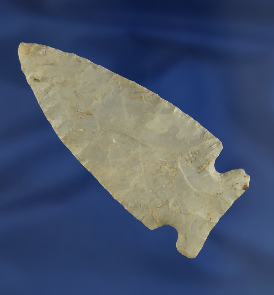 3 5/16" big Sandy Sidenotch found in Ohio. Ex. Fred Groseclose. Ex. Taylor family collection.