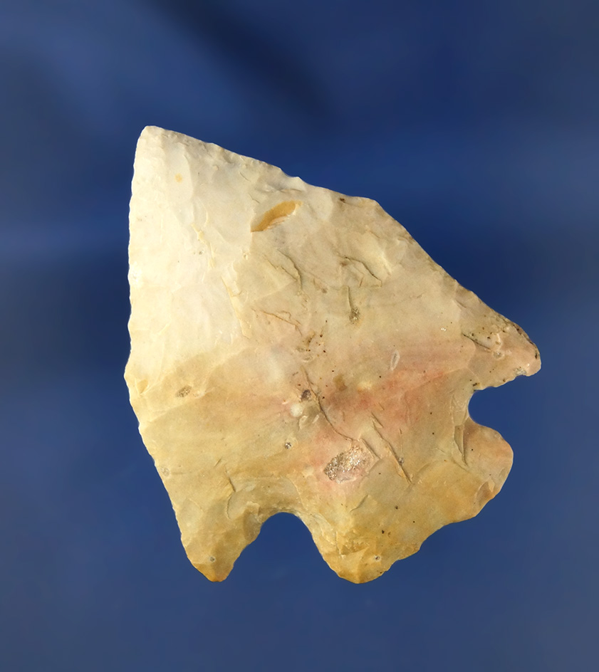 classic style 2 1/16" Ohio Pentagonal found in Crawford Co., Ohio. Ex. Jeff Doren Collection.