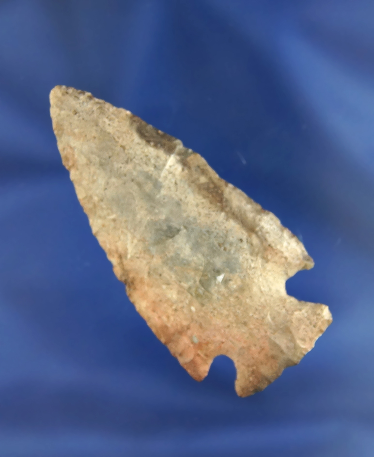 2 9/16" Archaic Cornernotch found in Huron Co.,  Ohio. Ex. Vietzen, Hovan collections.