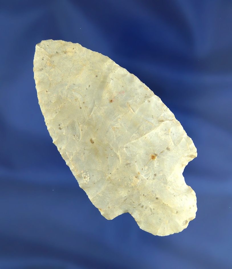 Well styled 3 5/8" Flint Ridge Flint Adena found in Licking Co.,  Ohio.