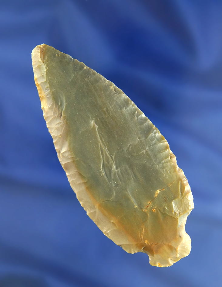 4" Adena Turkeytail made from beautiful Carter Cave Flint found in southern Ohio