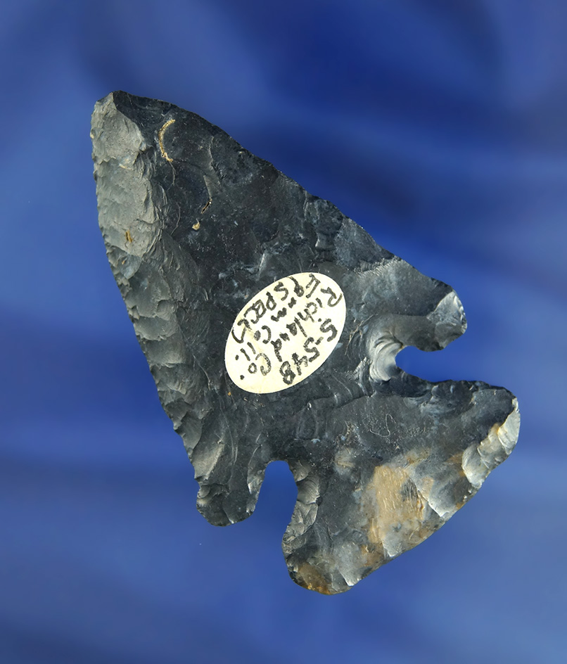 2 15/16" classic style Coshocton Flint Thebes Bevel found in Richland Co.,  Ohio. Ex. Sam Speck