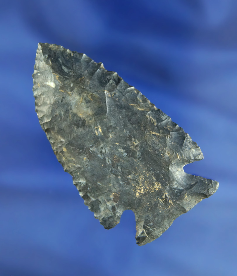 2 15/16" Coshocton Flint Cornernotch found in Wayne Co.,  Ohio.