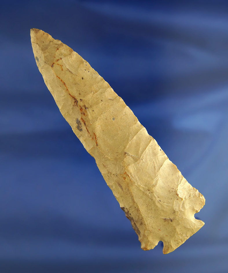 Large! 4 7/8" nicely Beveled Decatur Fractured Base found in Ross Co.,  Ohio.  Davis G-9 COA.