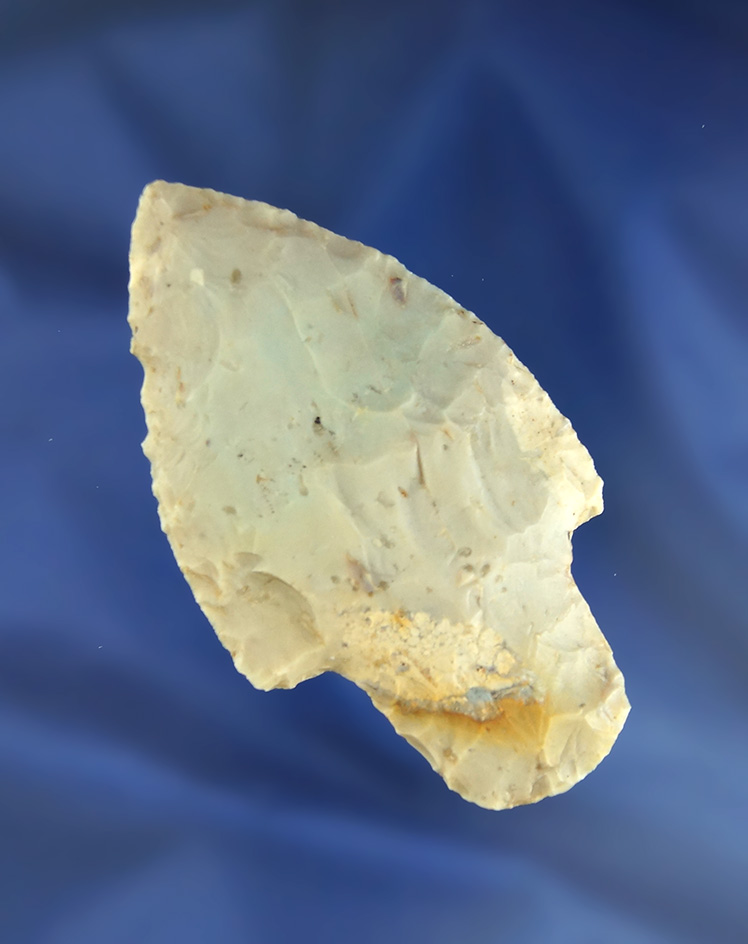 3 1/16" Adena made from nice quality Flint Ridge Flint found in Crawford Co., Ohio. Ex. Jeff Doren