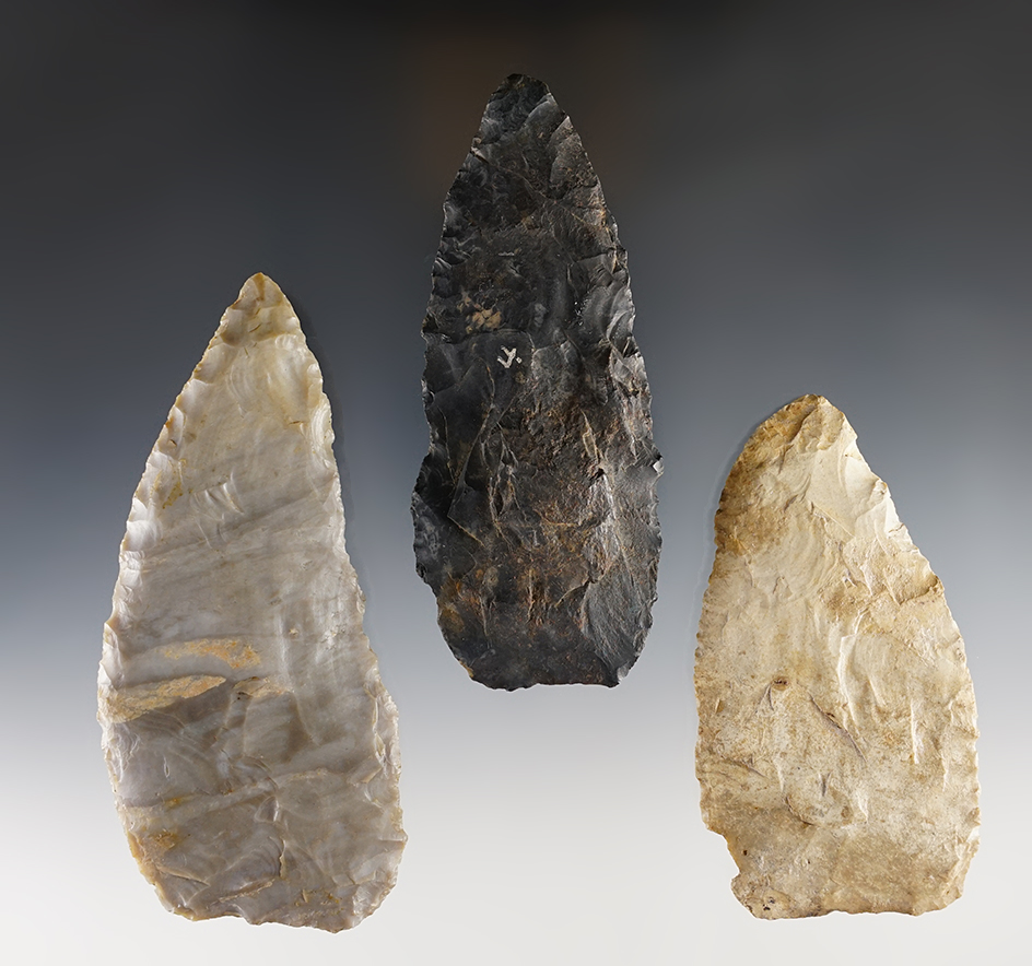 Set of 3 Ohio Blades in good condition. The largest is 4 1/2".