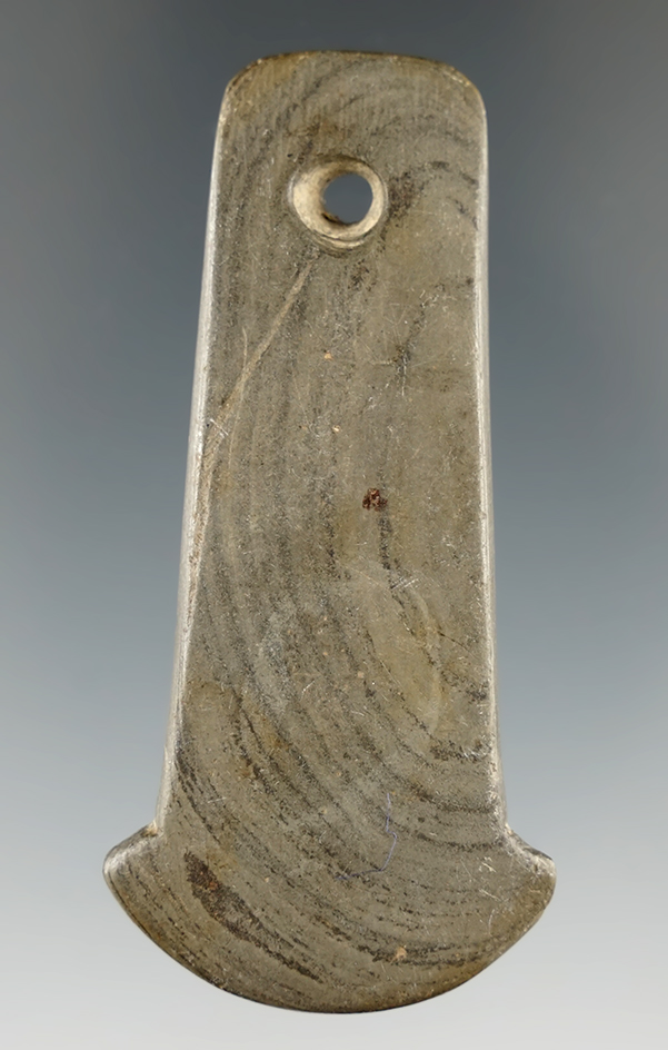 Miniature 2 13/16" Adena Anchor Pendant found in Ohio. Ex. Tom Davis. Davis COA.