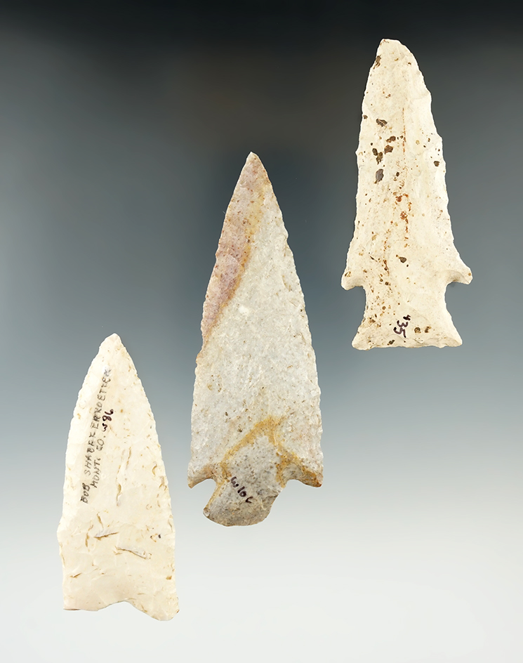 Set of three Missouri Knives, largest is 3 5/8".