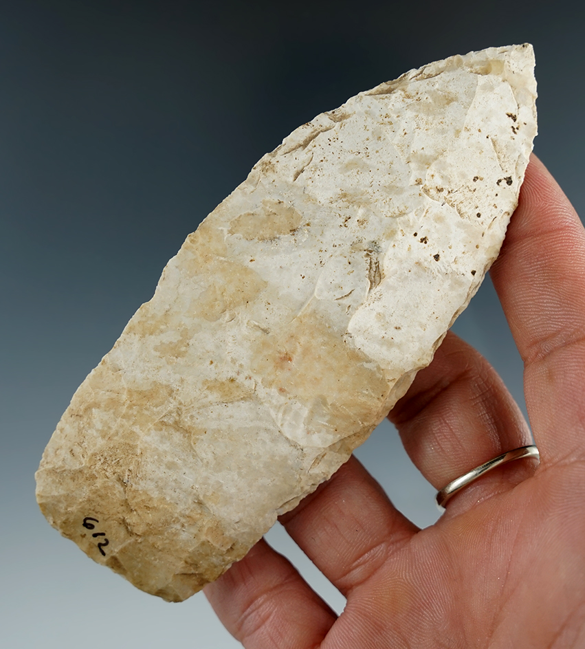 4 3/8" Wadlow Blade found in St. Louis Co., Missouri made from Burlington chert.